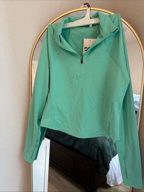 DSG Mint Green Athletic Quarter-Zip Jacket